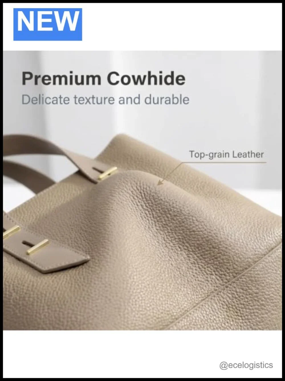 Women's Top Grain Leather Satchel Bag, Top-Handle Shoulder Purse with